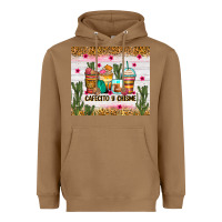 Toasted Coconut Cafecito y chisme coffee cups Heavyweight Hoodie - Zillion Design Studio