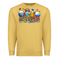 Antique Gold pride wine cups Premium Sweatshirt - Zillion Design Studio