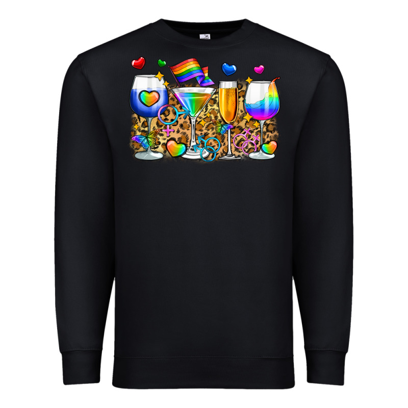 Pride Wine Cups Premium Sweatshirt by Zillion Design Studio | Teevron