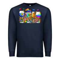 Navy pride wine cups Premium Sweatshirt - Zillion Design Studio