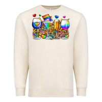 Sandshell pride wine cups Premium Sweatshirt - Zillion Design Studio