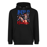 Black American babe 4th july Heavyweight Hoodie - texasbilliewilder
