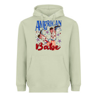 Matcha American babe 4th july Heavyweight Hoodie - texasbilliewilder