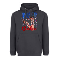 Smoke American babe 4th july Heavyweight Hoodie - texasbilliewilder