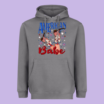 Heavyweight Hoodie American babe 4th july