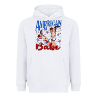 White American babe 4th july Heavyweight Hoodie - texasbilliewilder
