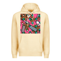 Pina Colada Medicines And Pills Seamless Pattern Premium Hoodie - BundleAndBundleShop