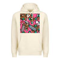 Sandshell Medicines And Pills Seamless Pattern Premium Hoodie - BundleAndBundleShop