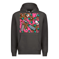 Smoke Medicines And Pills Seamless Pattern Premium Hoodie - BundleAndBundleShop