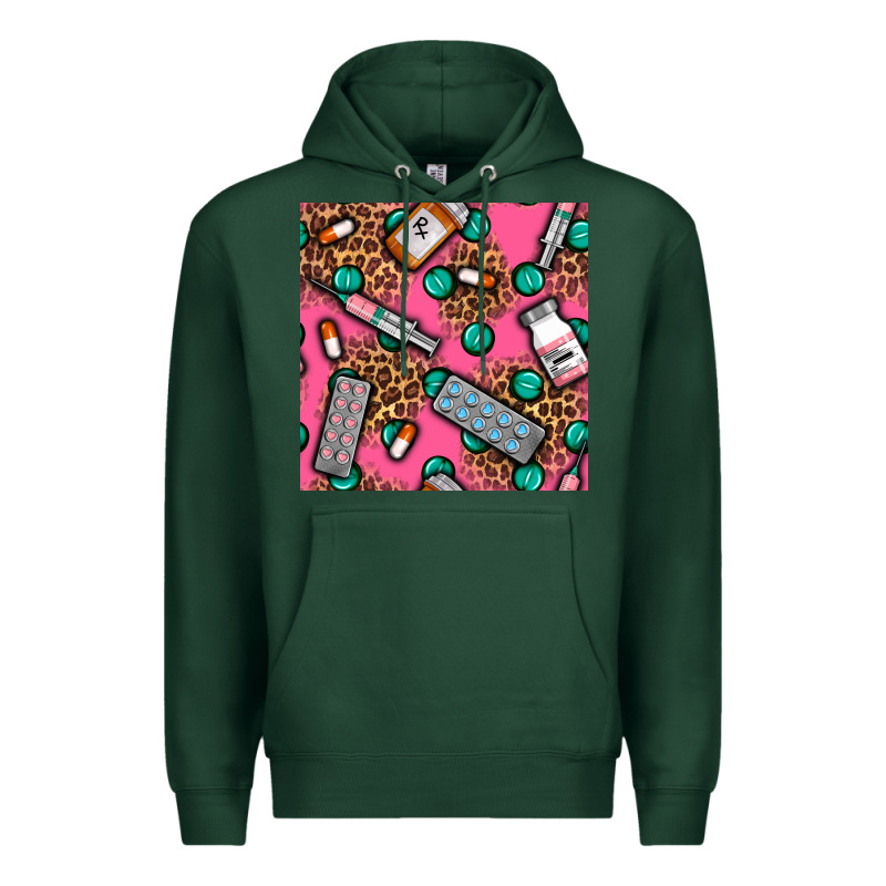 Medicines And Pills Seamless Pattern Premium Hoodie by BundleAndBundleShop | Teevron