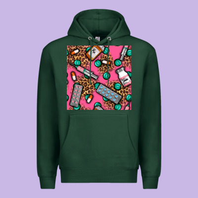 Medicines And Pills Seamless Pattern Premium Hoodie Designed By Bundleandbundleshop