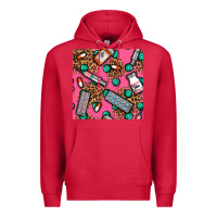 Cardinal Medicines And Pills Seamless Pattern Premium Hoodie - BundleAndBundleShop