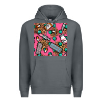 Rock Medicines And Pills Seamless Pattern Premium Hoodie - BundleAndBundleShop