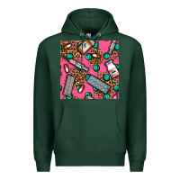 Sports Green Medicines And Pills Seamless Pattern Premium Hoodie - BundleAndBundleShop