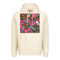 Tofu Medicines And Pills Seamless Pattern Premium Hoodie - BundleAndBundleShop