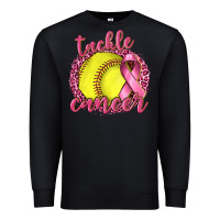 Black Tackle Cancer Softball Premium Sweatshirt - texasbilliewilder