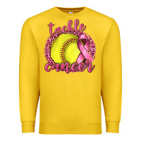 Lemon Tackle Cancer Softball Premium Sweatshirt - texasbilliewilder