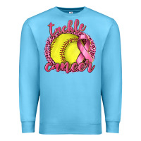 Ocean Blue Tackle Cancer Softball Premium Sweatshirt - texasbilliewilder
