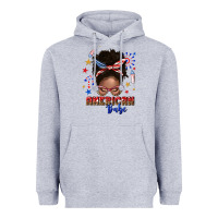 Heather Grey American babe afro messy bun Heavyweight Hoodie - texasbilliewilder