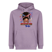 Lavender American babe afro messy bun Heavyweight Hoodie - texasbilliewilder