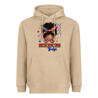 Mushroom American babe afro messy bun Heavyweight Hoodie - texasbilliewilder