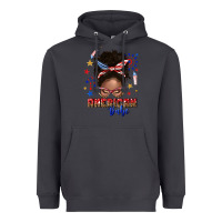 Smoke American babe afro messy bun Heavyweight Hoodie - texasbilliewilder