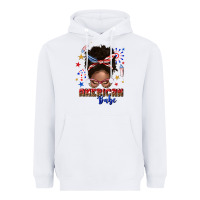 White American babe afro messy bun Heavyweight Hoodie - texasbilliewilder