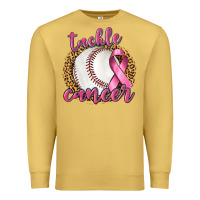 Antique Gold Tackle Cancer Baseball Premium Sweatshirt - texasbilliewilder