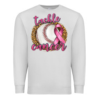Dove Grey Tackle Cancer Baseball Premium Sweatshirt - texasbilliewilder