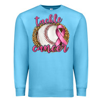 Ocean Blue Tackle Cancer Baseball Premium Sweatshirt - texasbilliewilder