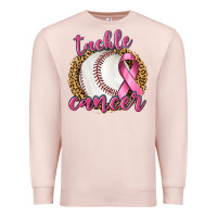 Pale Pink Tackle Cancer Baseball Premium Sweatshirt - texasbilliewilder