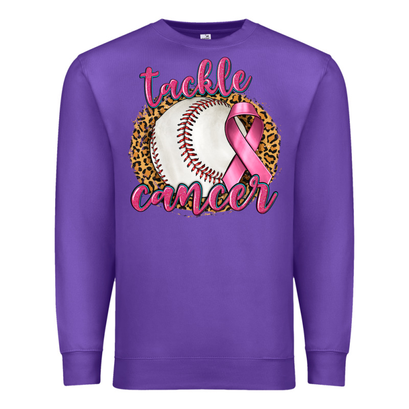 Tackle Cancer Baseball Premium Sweatshirt by texasbilliewilder | Teevron