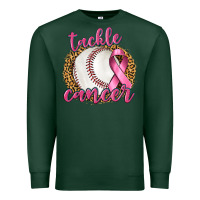Sports Green Tackle Cancer Baseball Premium Sweatshirt - texasbilliewilder