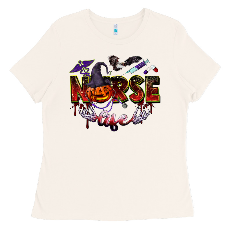 Halloween Nurse Life Ladies Tee by BarkalooDesign | Teevron