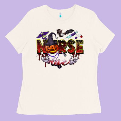 Halloween Nurse Life Ladies Tee Designed By Barkaloodesign