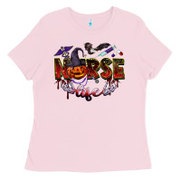 Bubblegum Pink halloween nurse life Ladies Tee - BarkalooDesign