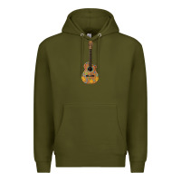 Army Green mexican guitar Premium Hoodie - Artiststas