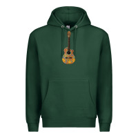 Sports Green mexican guitar Premium Hoodie - Artiststas