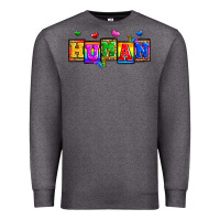Charcoal Heather pride human Premium Sweatshirt - Zillion Design Studio