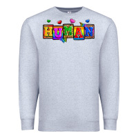 Heather Grey pride human Premium Sweatshirt - Zillion Design Studio