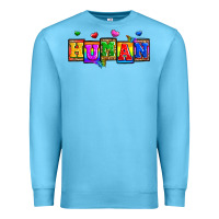Ocean Blue pride human Premium Sweatshirt - Zillion Design Studio