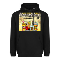 Black bus driver coffee cups Heavyweight Hoodie - Zillion Design Studio