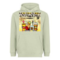 Matcha bus driver coffee cups Heavyweight Hoodie - Zillion Design Studio