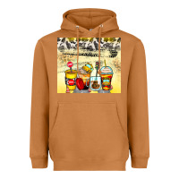 Meerkat bus driver coffee cups Heavyweight Hoodie - Zillion Design Studio