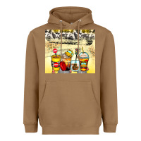 Toasted Coconut bus driver coffee cups Heavyweight Hoodie - Zillion Design Studio