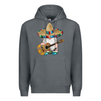 Rock mexican gnomes guitar sombrero serape Premium Hoodie - Artiststas