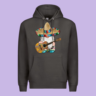 Mexican Gnomes Guitar Sombrero Serape Premium Hoodie Designed By Artiststas