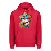 Cardinal mexican gnomes guitar sombrero serape Premium Hoodie - Artiststas
