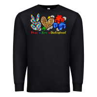 Black peace love understand Premium Sweatshirt - Zillion Design Studio