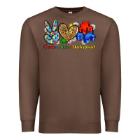 Chestnut peace love understand Premium Sweatshirt - Zillion Design Studio